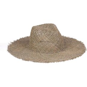 Lack of Color Women's Sunnydip Fray Woven Seagrass Fedora