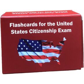 2024 US Citizenship Test Flash Cards - Naturalization Study Guide with 100 USCIS Civics Questions & Answers