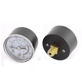 uxcell® Air Compressor Pressure Gauge 1/8 BSP Male Thread 2Pcs