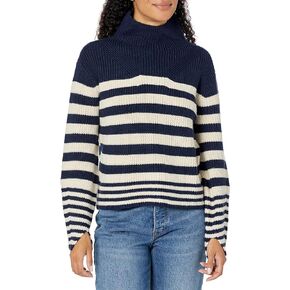 Women's Navy W/Cream Stripes