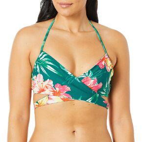 Women's Standard Halter Bikini Top Swimsuit with Wrap Detail
