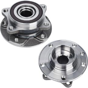 KUSATEC 513348 2pcs Front Wheel Bearing and Hub Assembly Compatible with 2015-2017 Chrysler 200, 2013-2016 Dodge Dart, 5 Lug Bolts w/ABS