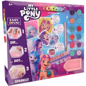 DIAMOND DOTZ - مجموعة الفن الماسي Pony Dreams، 27.94 سم × 27.94 سم، نقطة مستديرة، مثقاب جزئي، لوحة ماسية للبالغين