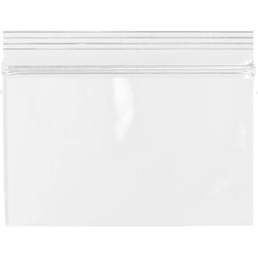 GPI - 6" X 4" 100 Count, 2 Mil Clear Reclosable Zip Plastic Poly Bags with Resealable Lock Seal Zipper for Snack, Candy, Nuts, Cookies, Sewing Supplies, Beads.