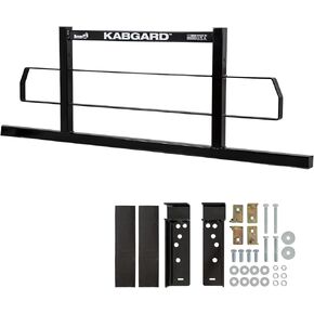 69" Kabgard ™ Heavy-Duty Steel Pickup Truck Headache Rack and 21 inch Truck Toolbox Mounting Brackets, Made in The USA, Cab Rack for Trucks