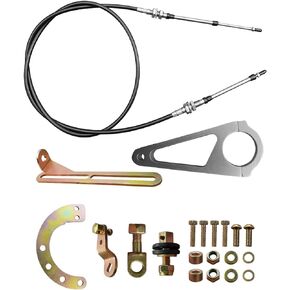 2 Inches Cable Column Adjustable Shift Linkage Kit Fit for GM TH350 TH400 700R4 TH200 2004R 4L80E Transmissions Replace ACA-1804 LB01-ACA-1804