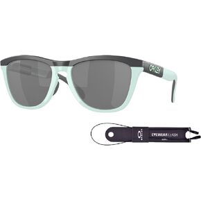 Oakley Frogskins Range OO9284 55M Square Sunglasses for Men + BUNDLE Accessory Leash + Designer iWear Kit