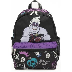 Disney Villains - Ursula 13"" Deluxe Nylon Daypack, Black