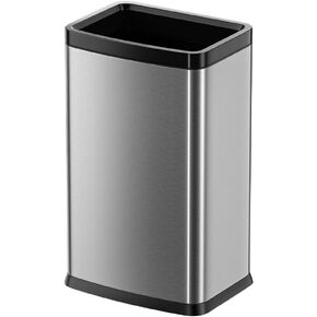 25L/6GALSquare Kitchen Trash can,Large Metal Garbage can,Champagne Gold Trash can,Gold Trash can for Bathroom,Tall Stainless Steel dusbin for Commercial,Detached House