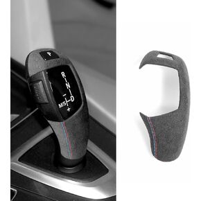Car Gear Shift Knob Cover for BMW F20 F21 F22 F30 F34 1 2 3 4 Series 328i 320i 335i 330i 318li Made of Alcantara Modified Decoration Interior Accessories