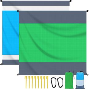 Beach Blanket Water Resistant Sandproof 2 Pack 83x79in Outdoor Blanket Lightweight Windproof Thin Soft Beach Mat for Travel Camping Picnic Beach
