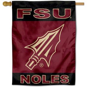FSU Seminoles Spearhead Double Sided House Flag