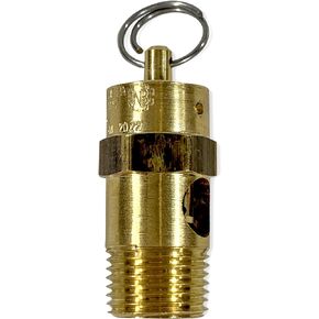 Brass, 3/8" NPT Industrial Soft Seat Safety Pressure Relief Valve, Made In The USA (25 PSI / 31 SCFM)