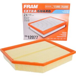 FRAM Extra Guard Flexible Panel Engine Air Filter Replacement, Easy Install w/Advanced Engine Protection and Optimal Performance, CA12077, for Select Volvo Vehicles