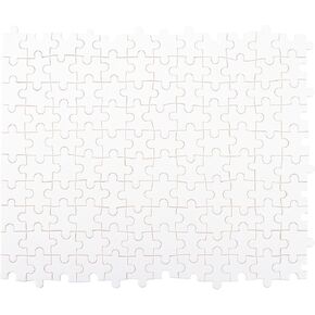 Lurrose 1000Pcs Wooden Blank Puzzle Sublimation Blanks Transfer Wood Puzzle Transfer Craft Puzzle Sublimation Blank Puzzle Freeform Blank Puzzle DIY Jigsaw Puzzles White Ordinary Customize