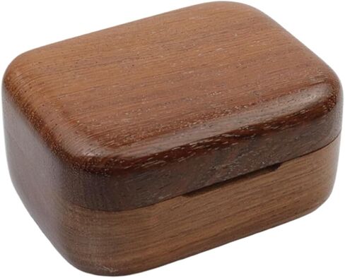 1Pack Mini Wooden Guitar Pick Case, Small Jewelry Box, Box Storage for Guitar Picks/Jewelry/Contact lens in Saudi Arabia