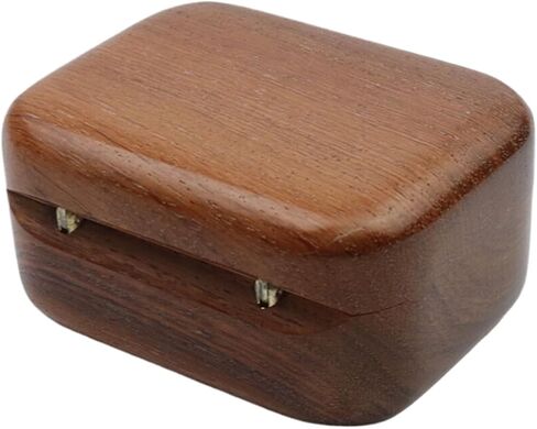 1Pack Mini Wooden Guitar Pick Case, Small Jewelry Box, Box Storage for Guitar Picks/Jewelry/Contact lens in Saudi Arabia