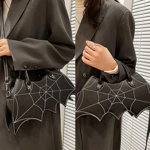 Women Bat Wing Crossbody Bag Goth Punk Fashion Handbag for Girl Gothic Shoulder Bag in Saudi Arabia