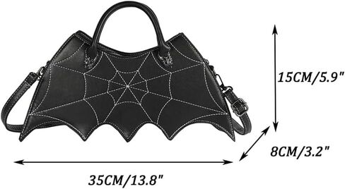 Women Bat Wing Crossbody Bag Goth Punk Fashion Handbag for Girl Gothic Shoulder Bag in Saudi Arabia
