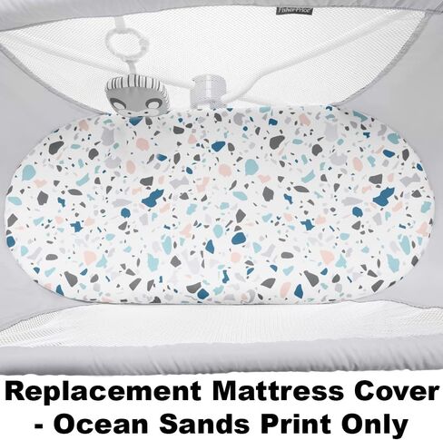 Replacement Sheet for Fisher-Price Rock with Me Bassinet - GNW36 ~ Mattress Cover Replacement - Ocean Sands Print in Saudi Arabia