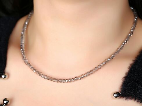 ABCGEMS Madagascan Red Garnet Beads Chocker Necklace with Sterling Silver Lobster Clasp & 2-Inch Chain Extender (A Revolutionary Diamond-Cut Brings a High-End Look to a Traditional Rondelle) Micro-Faceted Rondelle (Adjustable 15.5+2 Inches) Tiny 4mm in Saudi Arabia