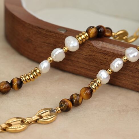 Sonateomber Gemstone Gemstone Booho Boho Boho Stoker Netclaces for Women Teen Girls ، Dainty Bohemian Crystal Stone Bead Bead Bead Rative Bark Accessories Hights Jewelry Gift in Saudi Arabia