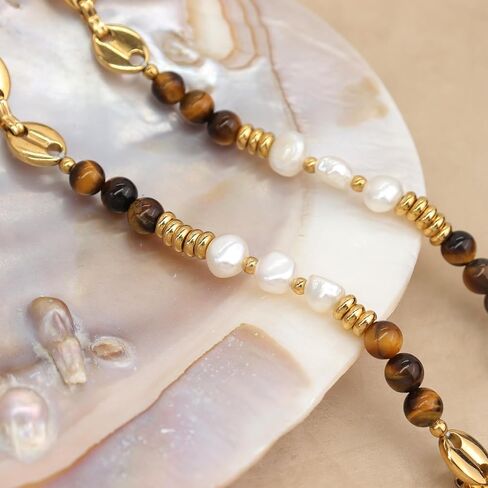 Sonateomber Gemstone Gemstone Booho Boho Boho Stoker Netclaces for Women Teen Girls ، Dainty Bohemian Crystal Stone Bead Bead Bead Rative Bark Accessories Hights Jewelry Gift in Saudi Arabia