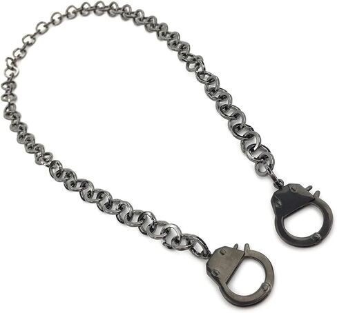 Succuba Stainless Steel Handcuff Choker Necklace Chain Pendant Choker Collar Necklace for Women and Men from 16 to 24 Inches with Box in Saudi Arabia