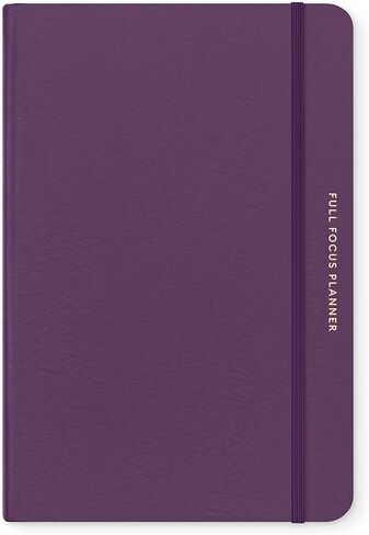 Full Focus Eggplant Leather Planner by Michael Hyatt - The #1 Daily Planner to Set Annual Goals, Increase Focus, Eliminate Overwhelm, and Achieve Your Biggest Goals - Hardcover in Saudi Arabia
