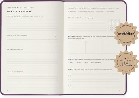 Full Focus Eggplant Leather Planner by Michael Hyatt - The #1 Daily Planner to Set Annual Goals, Increase Focus, Eliminate Overwhelm, and Achieve Your Biggest Goals - Hardcover in Saudi Arabia