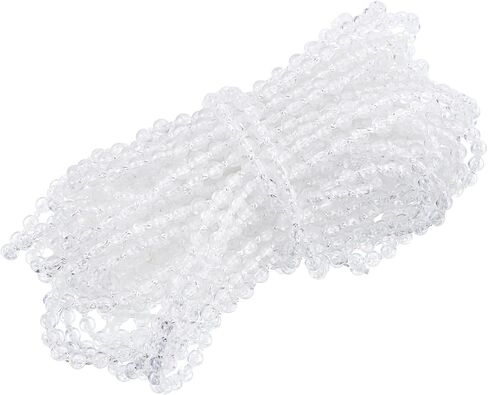 uxcell 1Pcs 9.15 Meters (10 Yards) Roller Blind Bead Chain Cord POM Blinds Pull Bead Chain Accessories Ball Beaded Chain for Vertical Roller Blinds Window Plastic Shutter, Clear in Saudi Arabia