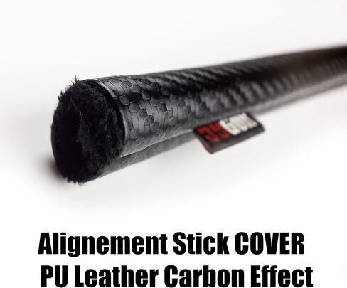 Carbon Fiber Alignment Golf Stick Set : 2X Tour pro Carbon Sticks + 1x PU Leather Alignment Stick Cover in Saudi Arabia