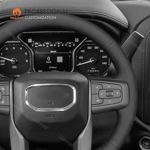 غطاء حماية لعجلة قيادة السيارة من MEWANT لسيارة GMC Sierra 1500 2019-2023 / Sierra 1500 Limited 2022 / Sierra 2500 2020-2024 / Sierra 3500 2020-2024 / Yukon (XL) 2021-2023 ملحقات in Kuwait