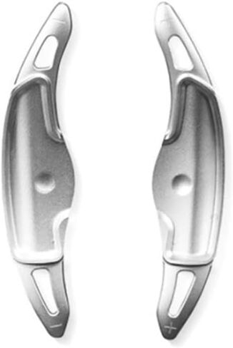 Steering Wheel Accessories Shift Paddle Shifter Extension Aluminum Alloy Trim Cover Compatible with Genesis GV70 Genesis G80 RG3 2020-2023 Accessories(Silver) in Saudi Arabia
