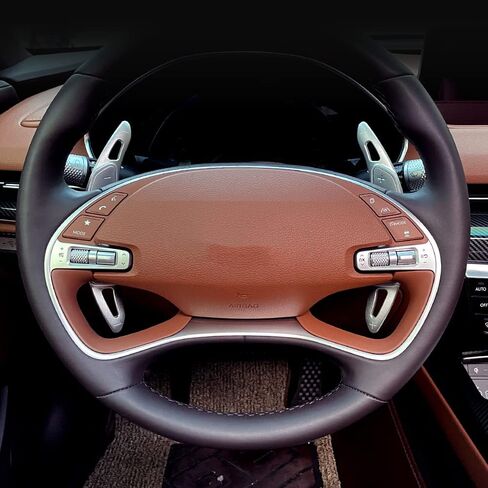 Steering Wheel Accessories Shift Paddle Shifter Extension Aluminum Alloy Trim Cover Compatible with Genesis GV70 Genesis G80 RG3 2020-2023 Accessories(Silver) in Saudi Arabia