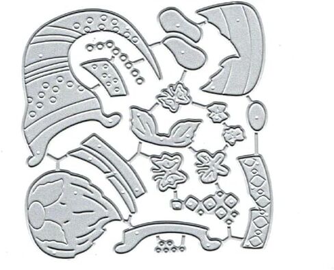 الربيع الفراشة جنوم سانتا المعادن يموت التخفيضات، سانتا عيد الميلاد بطاقة معدنية قطع يموت قطع الإستنسل لبطاقات سكرابوكينغ DIY الزخرفية النقش ورقة يموت لصنع بطاقة سكرابوكينغ in Kuwait