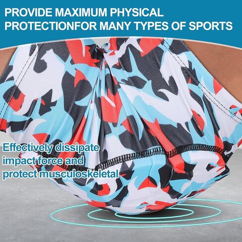 Knee Pads Football Compression Padded Leg Sleeve Knee Protection Pads For Basketball Baseball Volleyball Cycling Wrestling - Adult & Youth Size (S-Red 1 Pair) in Saudi Arabia