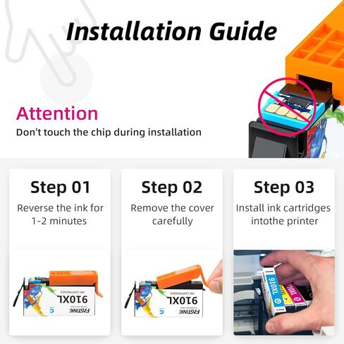 مجموعة خراطيش حبر 910XL، عالية الإنتاجية، بديلة لطابعة HP 910XL 910 XL، تعمل مع طابعة HP OfficeJet Pro 8020 8025 8025e 8035 8035e 8028 8035 8028e، 910XL، 4 عبوات in Kuwait