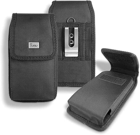 for Samsung Galaxy A32 Case; TMAN® Rugged Nylon Holster Heavy Duty Vertical Holster w Metal Belt Clip Pouch Case for Samsung Galaxy A32 5G (XL Size Fit) in Saudi Arabia