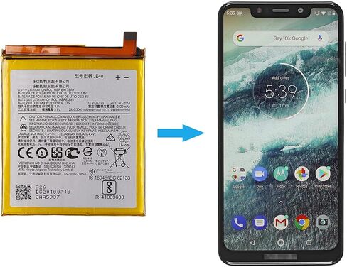 بطارية JE40 جديدة متوافقة مع Moto One P30 Play XT1941 Moto G7 Play XT1952 مع مجموعة أدوات الإصلاح in Saudi Arabia