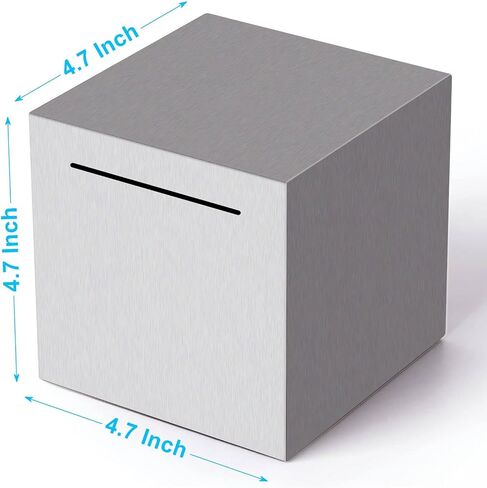 Piggy Bank for Adults，Unbreakable Piggy Bank，Stainless Steel Piggy Bank That Must be Broken to Open (Pink-4.7inch) in Saudi Arabia