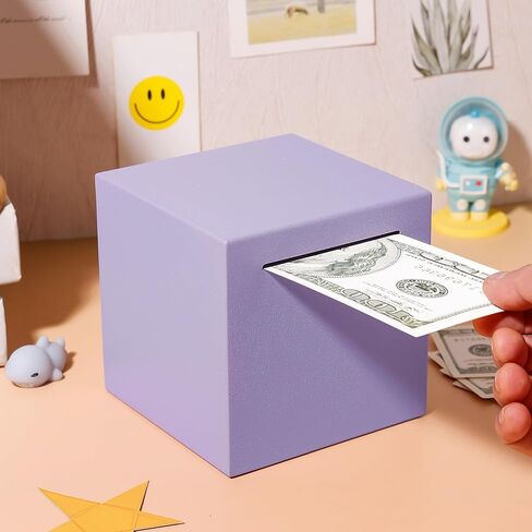 Piggy Bank for Adults，Unbreakable Piggy Bank，Stainless Steel Piggy Bank That Must be Broken to Open (Pink-4.7inch) in Saudi Arabia