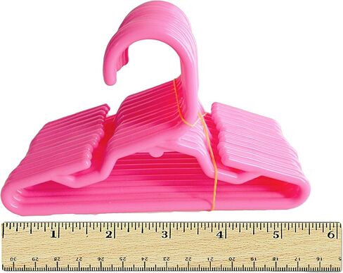 شماعات بريتاني 12 وردية مقاس 5.5 بوصة لملابس الدمى مقاس 14 بوصة - شماعات ملابس الدمى in Kuwait