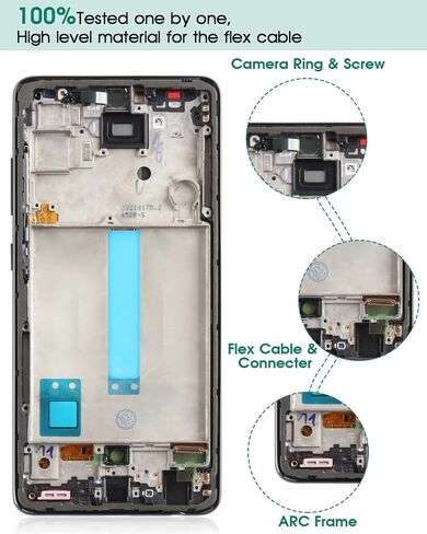 TFT for Samsung Galaxy A52 5G Screen Replacement for Galaxy A52 5G LCD for Samsung A52 5G Digitizer Display Touch Screen Assembly Repair Kits with Frame SM-A526B SM-A526U (No Fingerprint Function) in Saudi Arabia