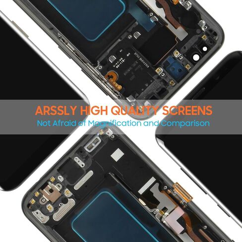 استبدال شاشة OLED لهاتف Samsung Galaxy S8 Plus+ G955 شاشة رقمية تعمل باللمس لهاتف Samsung Galaxy S8 + شاشة LCD G955A G955F G955P G955R4 مجموعة 6.2 بوصة مع أدوات (أسود مع إطار) in Saudi Arabia
