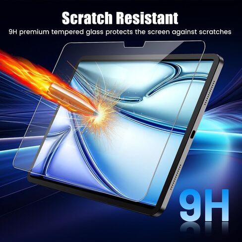 واقي شاشة الخصوصية TQLGY لجهاز iPad Air 11 بوصة M2 (2024، الجيل السادس)، زجاج مقسى 9H، مضاد للتجسس، مضاد للخدش، تركيب تلقائي لإزالة الغبار، عبوة واحدة in Kuwait