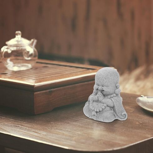 تماثيل بوذا الصغيرة من Ipetboom، ملحقات ديكور خزان الأسماك، ديكورات حوض السمك، تمثال بوذا التأمل، زخرفة الحجر الرملي للمناظر الطبيعية تحت الماء، ديكور زن in Kuwait