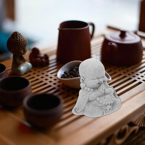 تماثيل بوذا الصغيرة من Ipetboom، ملحقات ديكور خزان الأسماك، ديكورات حوض السمك، تمثال بوذا التأمل، زخرفة الحجر الرملي للمناظر الطبيعية تحت الماء، ديكور زن in Kuwait