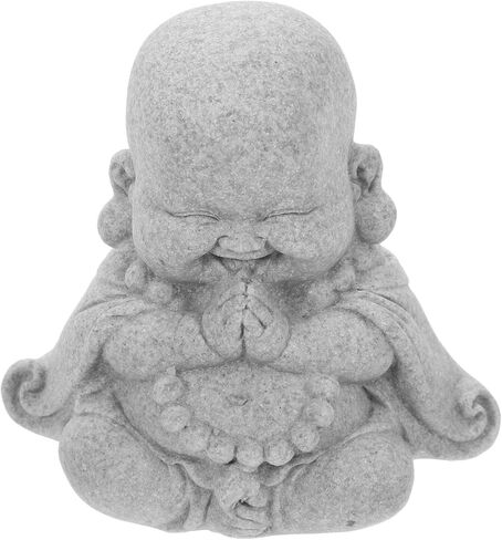 تماثيل بوذا الصغيرة من Ipetboom، ملحقات ديكور خزان الأسماك، ديكورات حوض السمك، تمثال بوذا التأمل، زخرفة الحجر الرملي للمناظر الطبيعية تحت الماء، ديكور زن in Kuwait