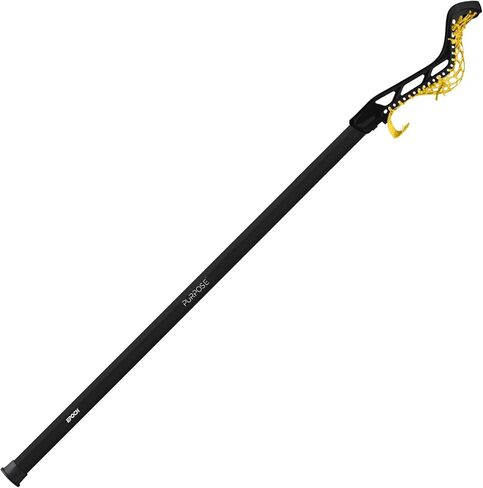 Epoch Lacrosse - Women's Lacrosse Purpose 10° Complete 3D Mesh Yellow Pocket, Strung Head, Lock Knot Stringing Technology, Engineered with 10° Bottom Rail Technology in Saudi Arabia